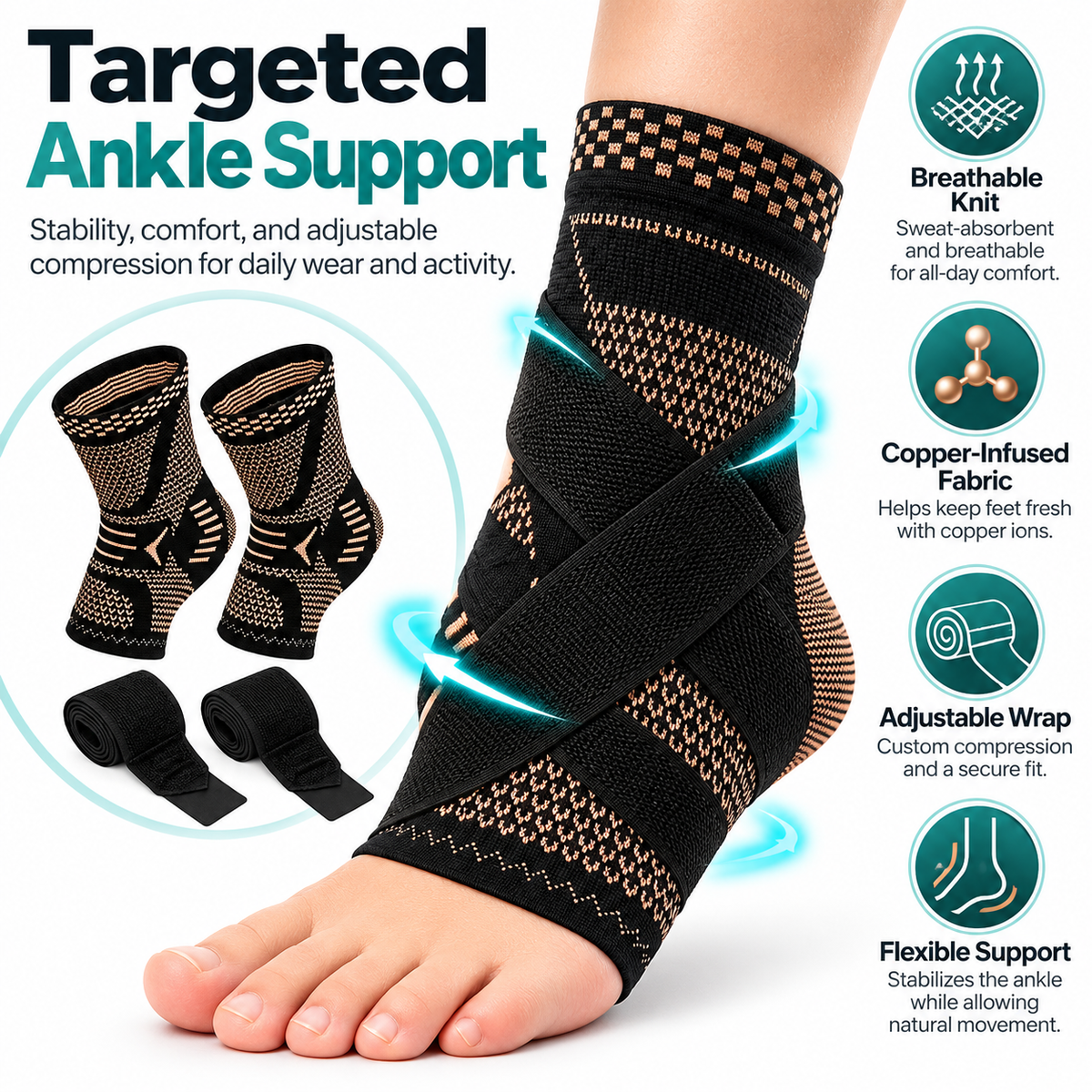 Ankle & Foot Compression Sleeve