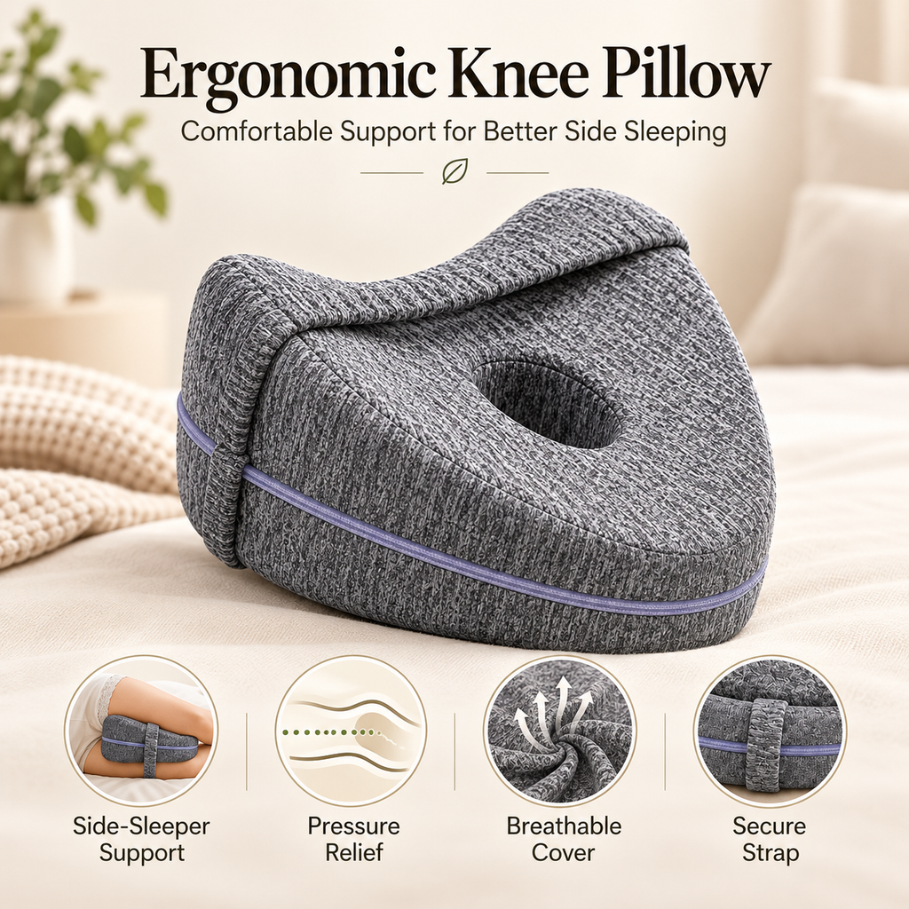Memory Foam Knee Pillow for Side Sleepers