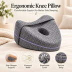 Memory Foam Knee Pillow for Side Sleepers