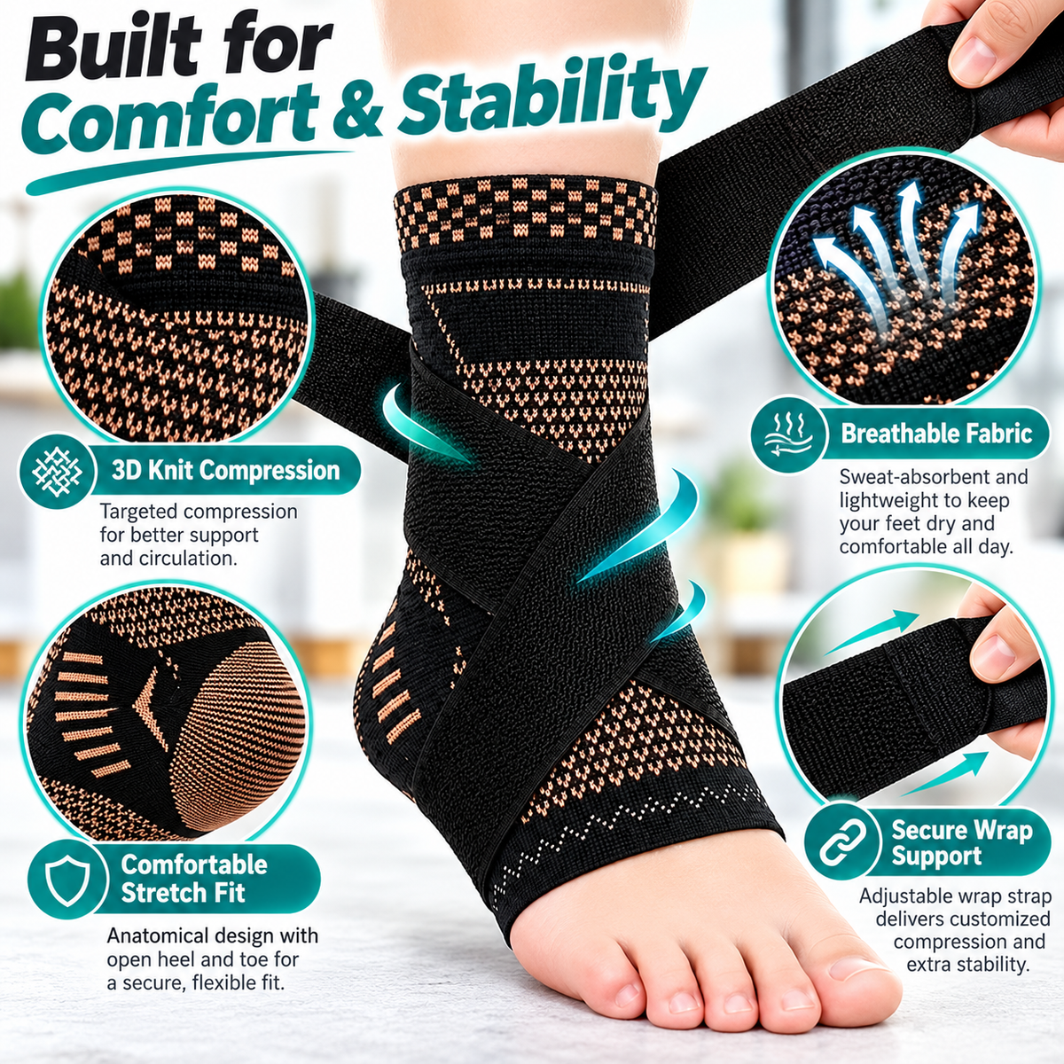 Ankle & Foot Compression Sleeve