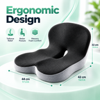 Ergonomic Memory Foam Seat Cushion for Lower Back Comfort