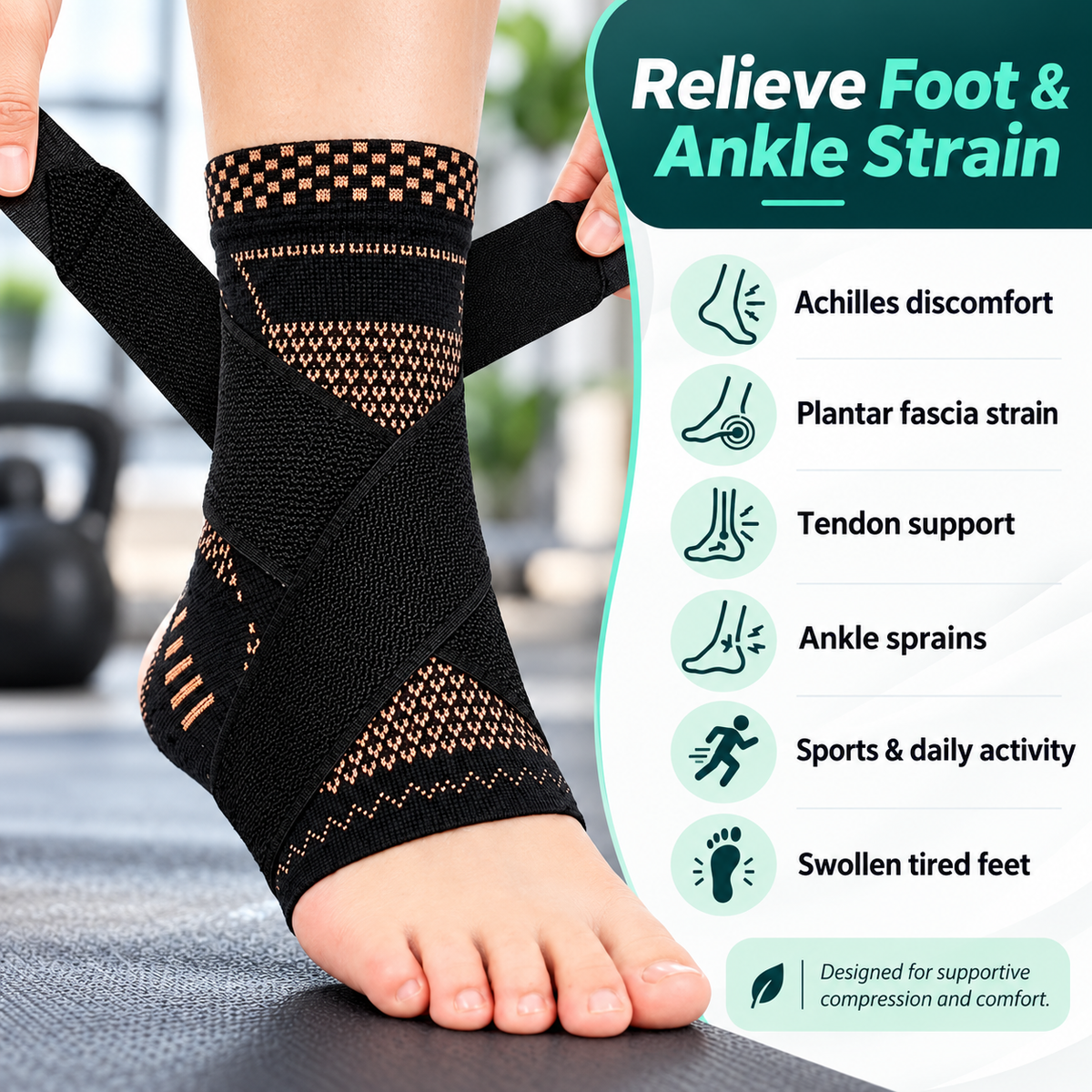 Ankle & Foot Compression Sleeve