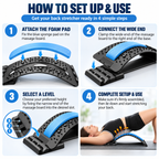 Back Stretcher for Posture & Lower Back Relief
