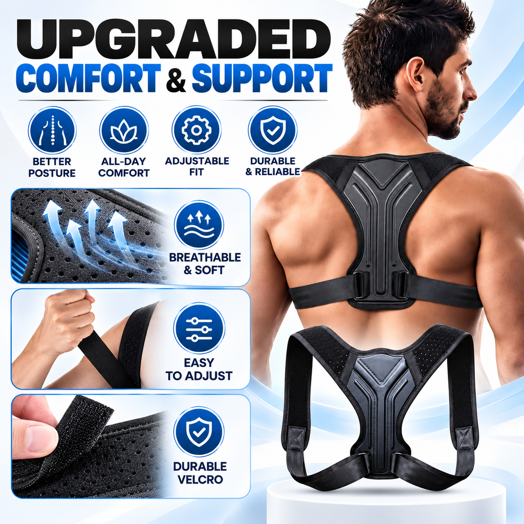 Adjustable Posture Corrector for Upper Back