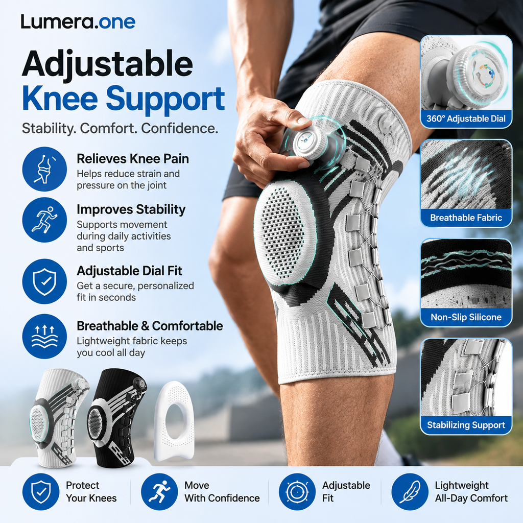 Knee Brace with Gel Pad for Everyday Support
