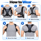 Adjustable Posture Corrector for Upper Back