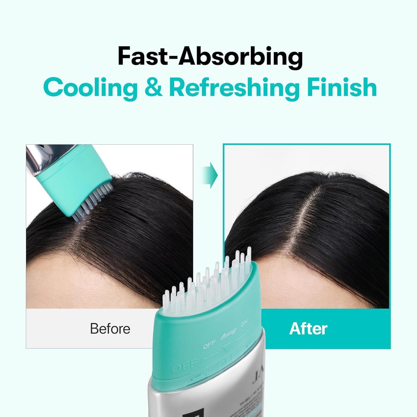 VT COSMETICS PDRN Reedle Shot Brush Hair Serum, Cooling & Refreshing Scalp Care with Vegan PDRN, Caffeine & Spicule Complex, Lightweight & Non-Greasy Daily Scalp Solution, 3.38 fl oz / 100 mL