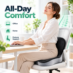 Ergonomic Memory Foam Seat Cushion for Lower Back Comfort
